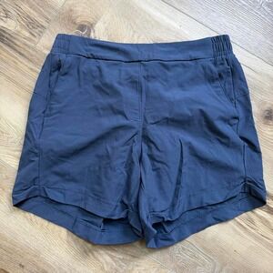 CALIA by Carrie Underwood Navy Athletic Shorts Elastic Waist Zip Pockets Small